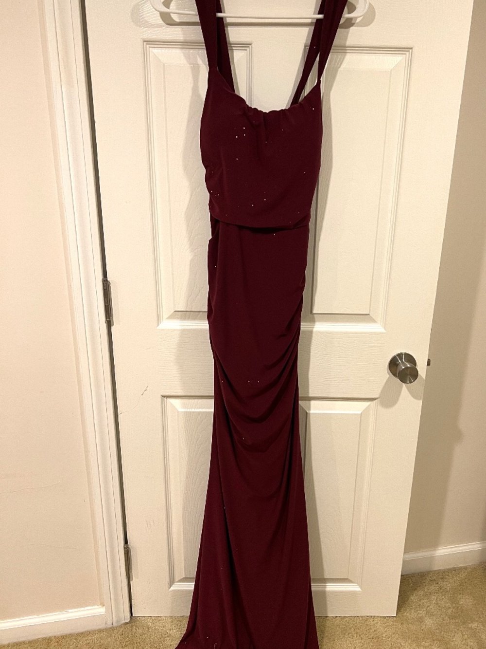 Burgundy Windsor Glitter Dress for Formal or Party XL